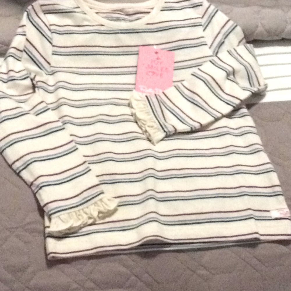 New with tags striped shirt from ruffles butt